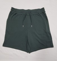 Size M Armani Exchange AX Green Fleece Drawstring 7&quot; Bermuda Sweat Shorts 34&quot; - £30.23 GBP