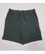 Size M Armani Exchange AX Green Fleece Drawstring 7&quot; Bermuda Sweat Short... - £30.18 GBP