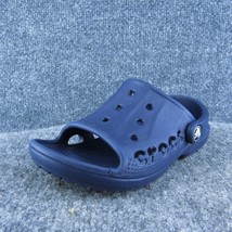 Crocs Boys Slip-On Shoes Blue Synthetic Slip On Size T 10-11 Medium - £19.72 GBP