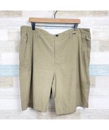 Hurley Phantom Walk Shorts Khaki Beige 9.5&quot; Inseam Quick Dry Stretch Men... - $39.59