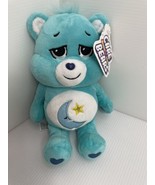 Care Bears Bedtime Bear Stuffed Plush 9” Blue Moon &amp; Star 2021 Sleepy Ey... - £9.53 GBP