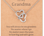 Mothers Day Gifts for Grandma Necklace Interlocking Heart Necklace Birth... - $27.91