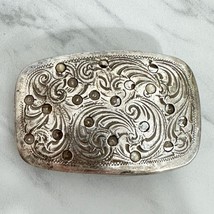 Silver Tone Flourish Belt Buckle - $12.86