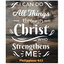 Express Your Love Gifts Bible Verse Canvas Philippians 4:13 Sky Christian Home D - £56.26 GBP