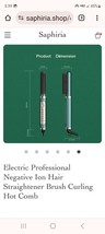 Electric Professional Negative Ion Hair Straightener Brush Curling Hot Comb - $66.78