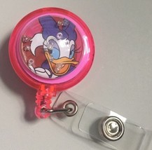 Daisy Duck Bubble Bead badge reel key card ID lanyard retractable Disney... - £7.61 GBP