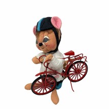 1995 Annalee - Bicycle Biker Mouse w/ Bike 7&quot; Tall EC - $38.22