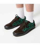 VANS X Stray Rats Green Leopard Old Skool Sneakers Brown ( 6.5 )  - $150.11 CAD