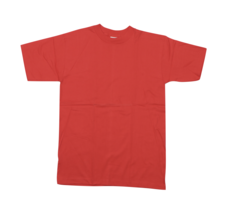 Deadstock Vintage 90s Streetwear Mens Medium Blank Short Sleeve T-Shirt Red USA - £23.29 GBP