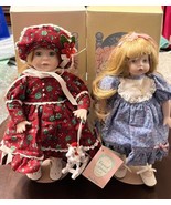 2x Dolly Dingle Dolls Porcelain Head Doll Carol Anne Goebel March Births... - $45.99 CAD