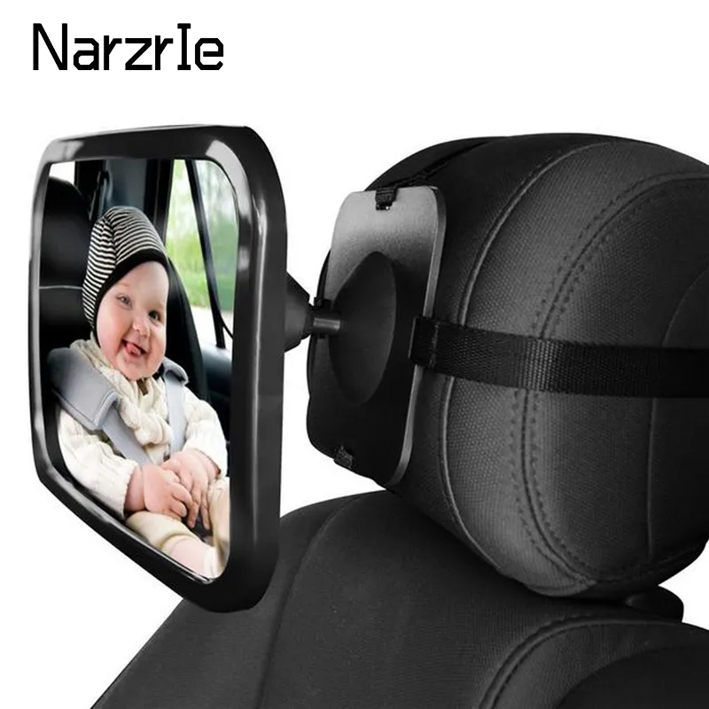 Baby Car Mirror Adjustable Car Back Seat Rearview Facing Headrest Mount Child - £19.49 GBP