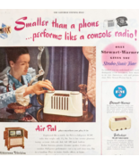 1947 Stewart Warner Portable Radio Advertisement AM FM TV Phonographs DW... - $41.01 CAD