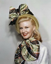 Ginger Rogers 1940&#39;s smiling glamour portrait in gold hat &amp; scarf 24x30 poster - £23.94 GBP