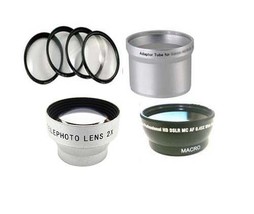 Wide Lens + Tele Lens + Close Up +Tube for Olympus C-700 C-720 C-725 C-7... - £42.23 GBP