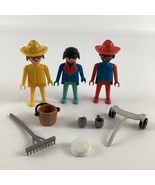 Playmobil Western Town Action Figures Toy Lot Mexican Sombrero Vintage 1974 - $17.77