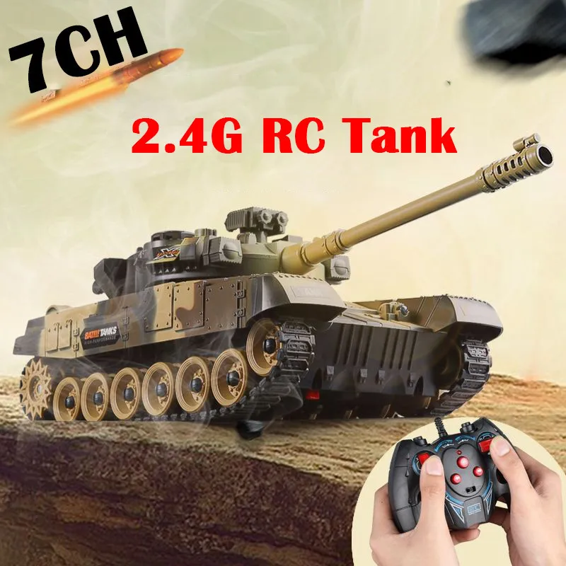 1:30 RC Tank Military War Battle United States M1 Leopard 2 Remote Control - £37.15 GBP+