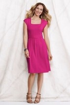 LANDS’ END Barbie Pink DRESS Size: EXTRA LARGE Petite (18 PETITE) New SH... - $98.00
