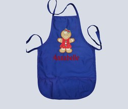 Kids Personalized Apron | Christmas Gift For Girls  | Child Gingerbread ... - £12.70 GBP