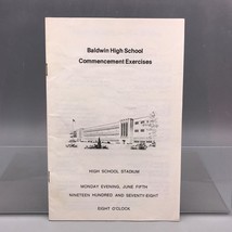 Baldwin High School Pittsburgh Graduierung Programm 1978 - £26.60 GBP