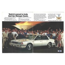 Buick Century Olympia Print Ad Vintage 1984 80s 8.25x11” Retro LA Olympics - £10.95 GBP