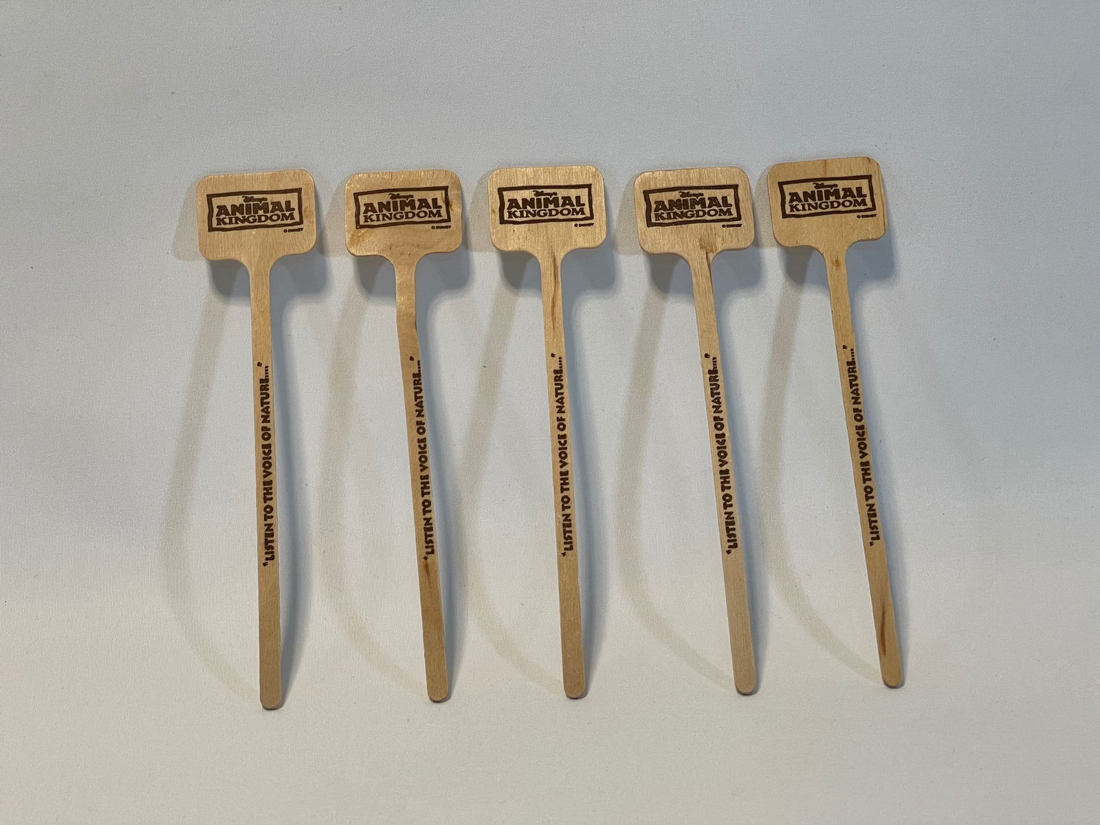 Primary image for Disney's Animal Kingdom Wooden Stir Sticks (Set of 5)