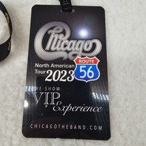 Chicago VIP Backstage Pass Plastic Card w  Lanyard 2023 N Amer Tour Rout... - £11.81 GBP