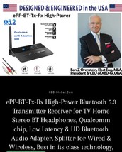 Bluetooth Tx-Rx High-Power Transmitter Receive, Low Latency, Qualcomm Ch... - $79.18