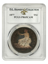 1877 Trade $1 PCGS Proof 65 CAM ex: D.L. Hansen - £14,366.55 GBP