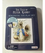 The World of Beatrix Potter Peter Rabbit Mini Book &amp; 46 Magnetic Tin Pla... - $15.95