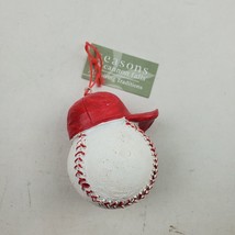 Seasons Of Cannon Falls Baseball Baseball Cap Christmas Tree Ornament New - £3.02 GBP