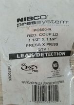 Nibco Press System Reducing Coupling LD 1 1/2 Inch 1 1/4 Inch image 2