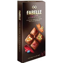 Fabelle Milk Choco Mousse with Nuts and Berries Bar 121 gm (Free shipping world) - £16.37 GBP