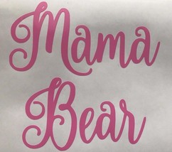 Mom Life Mama Bear Mommy Vinyl Decal Sticker Script  for cur tumbler - £5.55 GBP