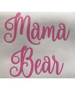 Mom Life Mama Bear Mommy Vinyl Decal Sticker Script  for cur tumbler - £5.58 GBP