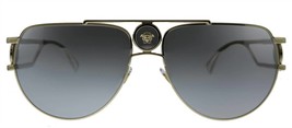 Versace aviator metal sunglasses with silver mirror lens in Pale Gold - size - £143.56 GBP