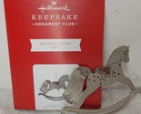 2021 Hallmark Keepsake KOC Club Exclusive Rocking Horse Gift Ornament NIB - $8.36