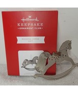 2021 Hallmark Keepsake KOC Club Exclusive Rocking Horse Gift Ornament NIB - £6.66 GBP