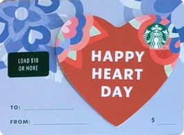 Starbucks Mini Valentine&#39;s 2022 Happy Heart Day Boys Issue Card New No Value - £1.59 GBP