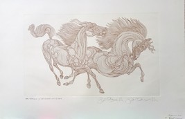 RARE!! GUILLAUME AZOULAY &quot;PROGRESSION&quot; 1/1 B.A.T ETCHING WITH GOLD LEAF ... - $4,495.50