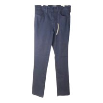NYDJ Womens Slim Skinny Jeans Blue Stretch Embroidered Floral Dark Wash 0 New - £26.90 GBP