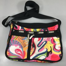 LeSportsac Multi-Color Swirly Pop Art Expandable Crossbody Shoulder Bag ... - £35.83 GBP