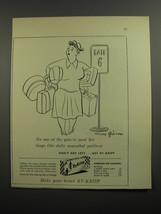 1954 Ry-Krisp Wafers Ad - cartoon by Mary Gibson - No one at the gate to meet - £14.54 GBP