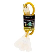 Monster Just Power It Up Outdoor 2 ft. L Yellow Extension Cord 12/3 SJTW - $24.95