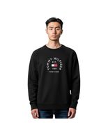 NWT Tommy Hilfiger New York Tommy Logo Sweatshirt Black Size 2XL - $43.69