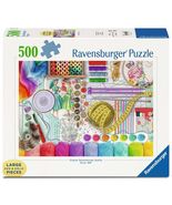 NEW Ravensburger Jigsaw Puzzle 500 XXL Pieces 16440 Needlework Station - $19.89
