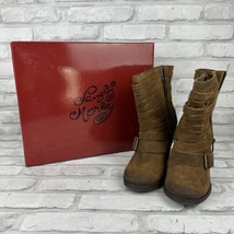 Naughty Monkey FA So La Tan Bootie Ankle Boots Sz 5 BKE New In Box - £34.34 GBP