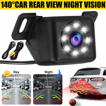 170 Cmos Car Rear View Backup Camera Reverse 8 Led Night Vision Waterpro... - £18.68 GBP