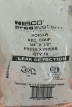 Nibco Press System Reducer Coupler 3/4 Inch X 1/2 Inch 9001300PC 10 Per Bag image 2