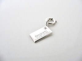 Tiffany &amp; Co Diamond Charm Envelope Letter Pendant 4 Necklace Bracelet Clasp Art - £398.07 GBP