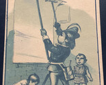 People Hanging A Sign Victorian Trade Card VTC 8 - $7.91